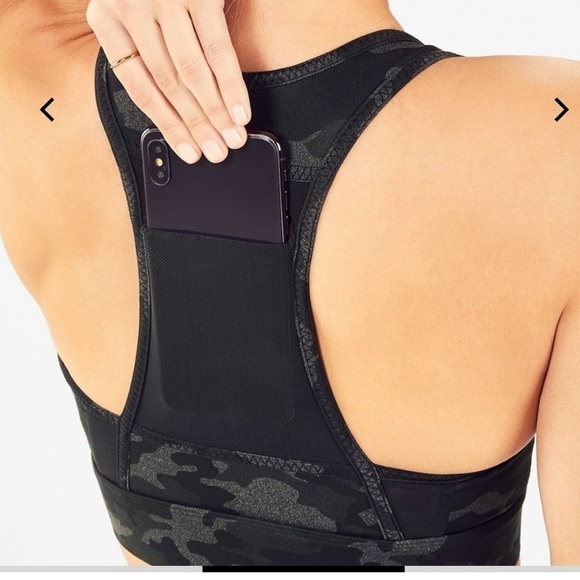Fabletics Mila medium impact camo sports bra - Picture 2 of 4
